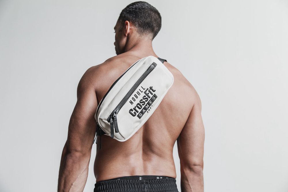 NOBULL Crossfit Games® 2021 Crossbody Bag - Ivory - Ireland (1906BFPXH)